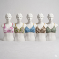 pack of 5 Women's Non-Padded Cotton Bra | Breathable Everyday Comfort Bra with Printed Design