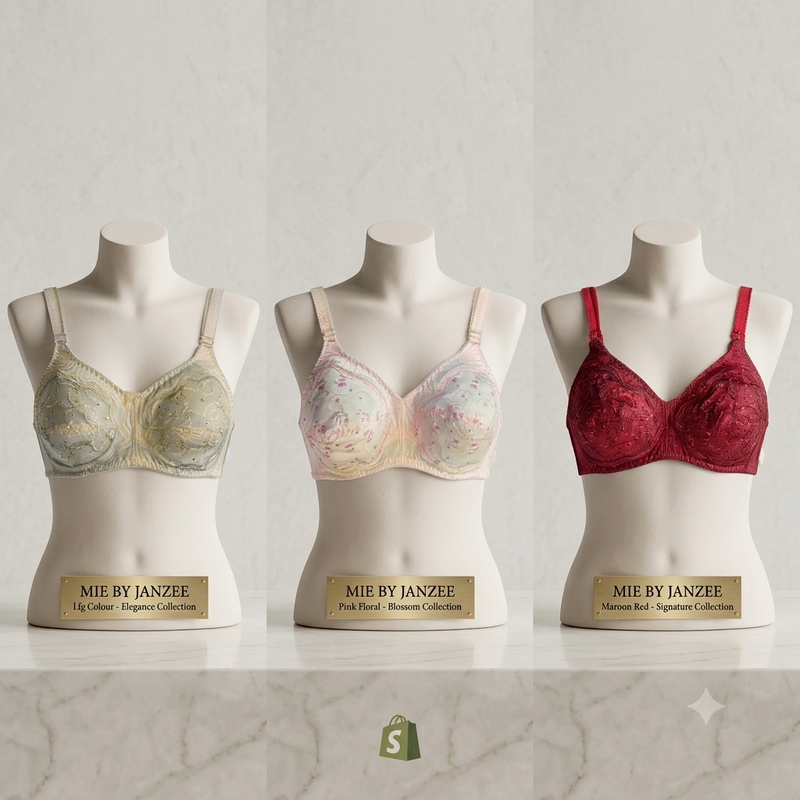cotton embroidered Pack of 3 , 3 beautifull colors