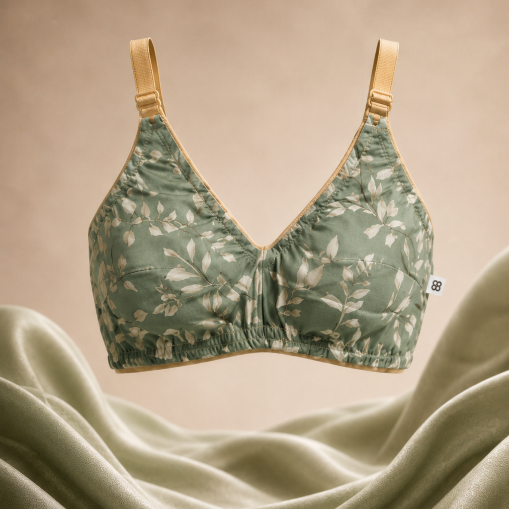 print Cotton Non-Padded Bras  Pack of 5