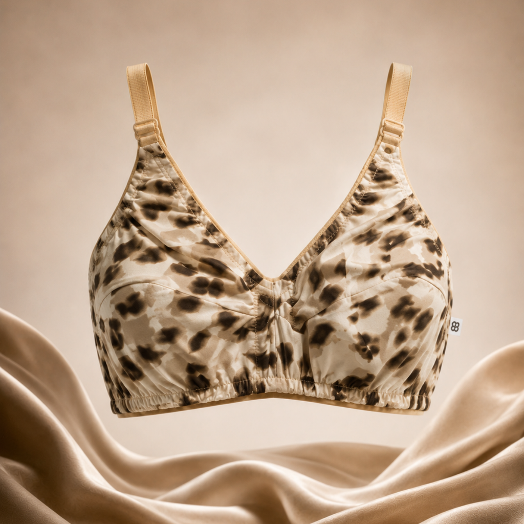 print Cotton Non-Padded Bras  Pack of 5
