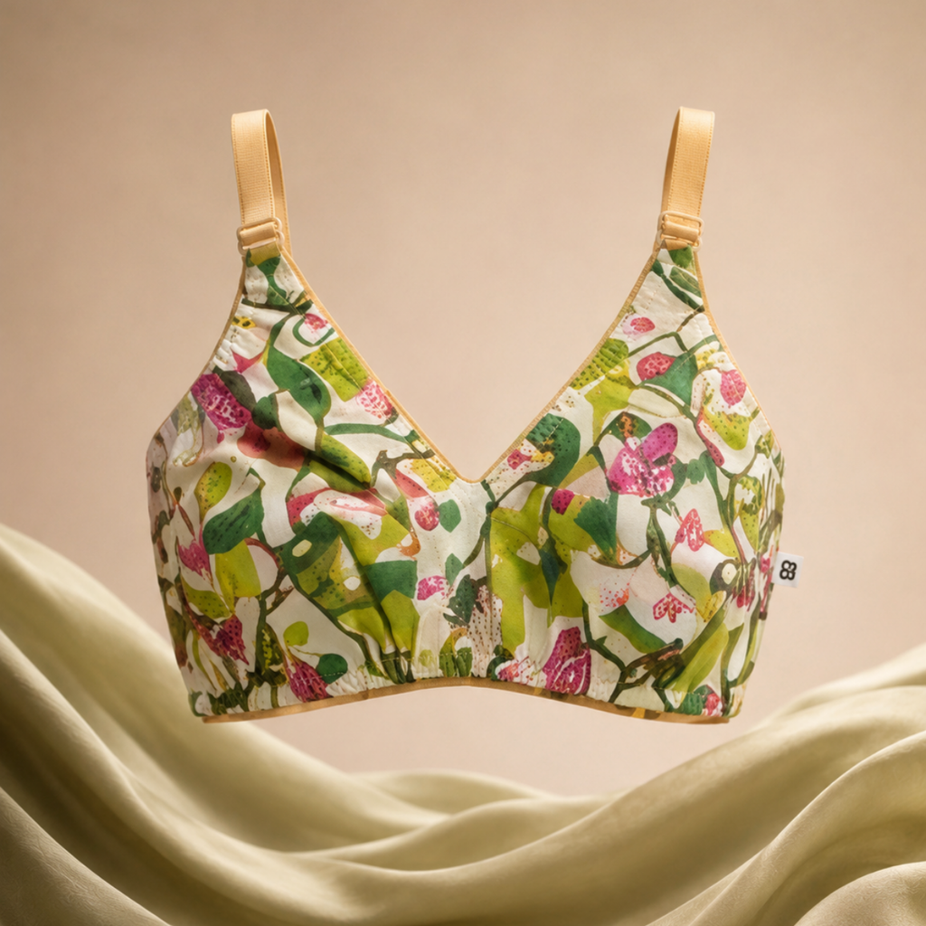 print Cotton Non-Padded Bras  Pack of 5