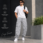 Elite 8 Pocket Baggy Cargo Trousers – Urban Utility Collection | Multiple Colors