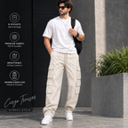 Elite 8 Pocket Baggy Cargo Trousers – Urban Utility Collection | Multiple Colors