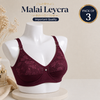 Premium Malai Lycra Non-Padded Bra – Soft Comfort & Flexible Fit | Multiple Colors