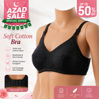Plain Cotton Non-Padded Bra Elite Soft pack 5
