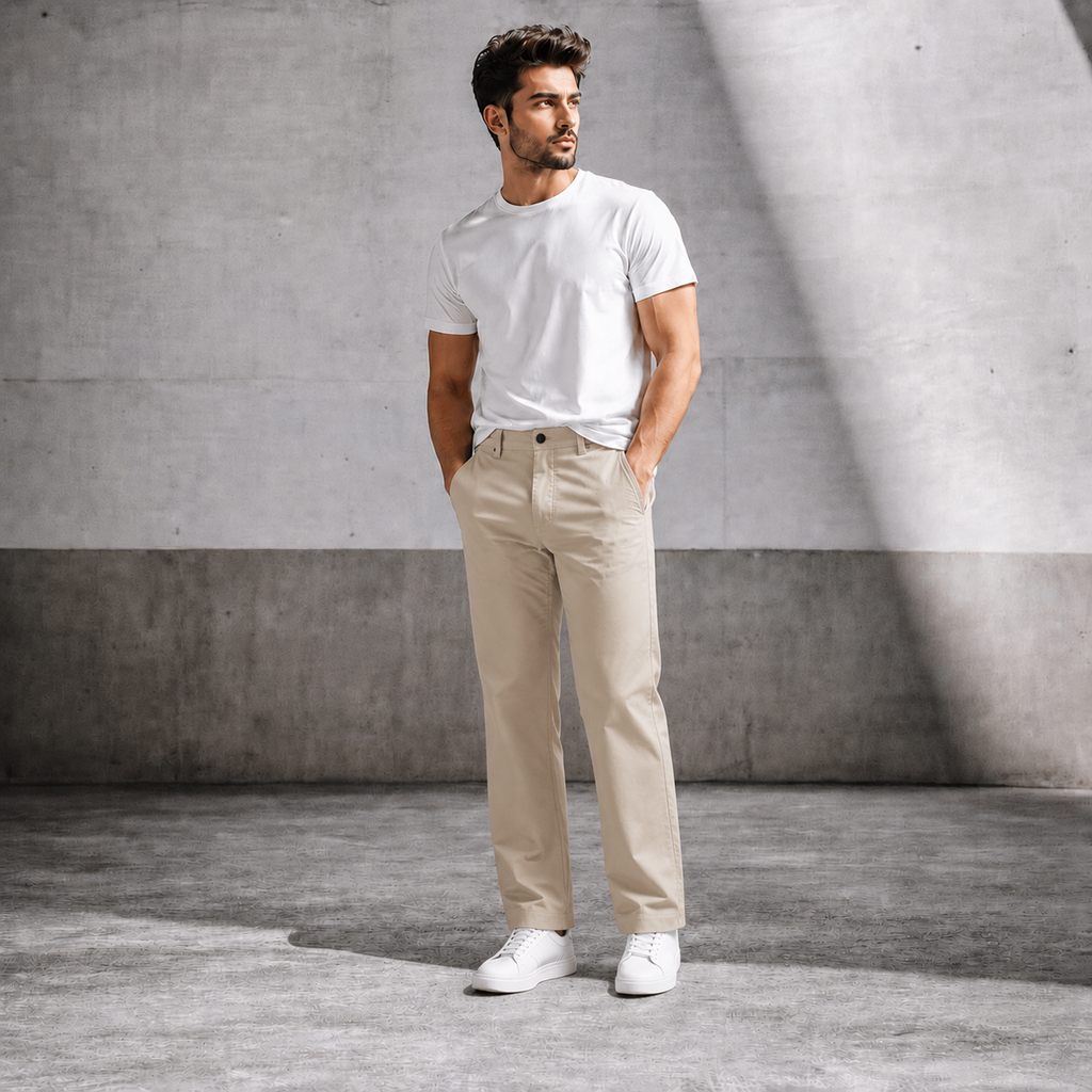 Premium Cotton Zen Pants with Self Dotted Print