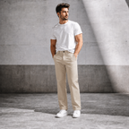 Premium Cotton Zen Pants with Self Dotted Print