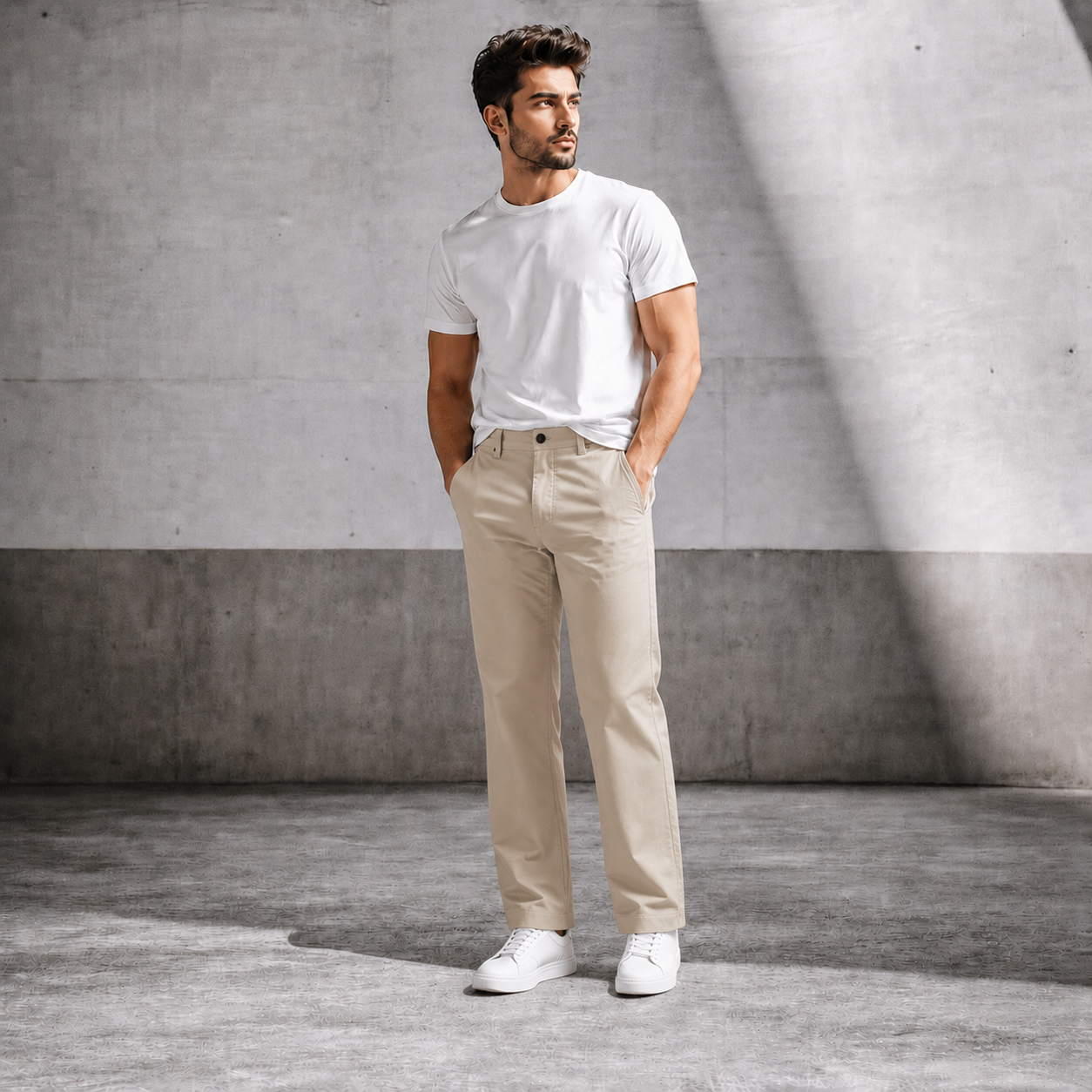 Premium Cotton Zen Pants with Self Dotted Print