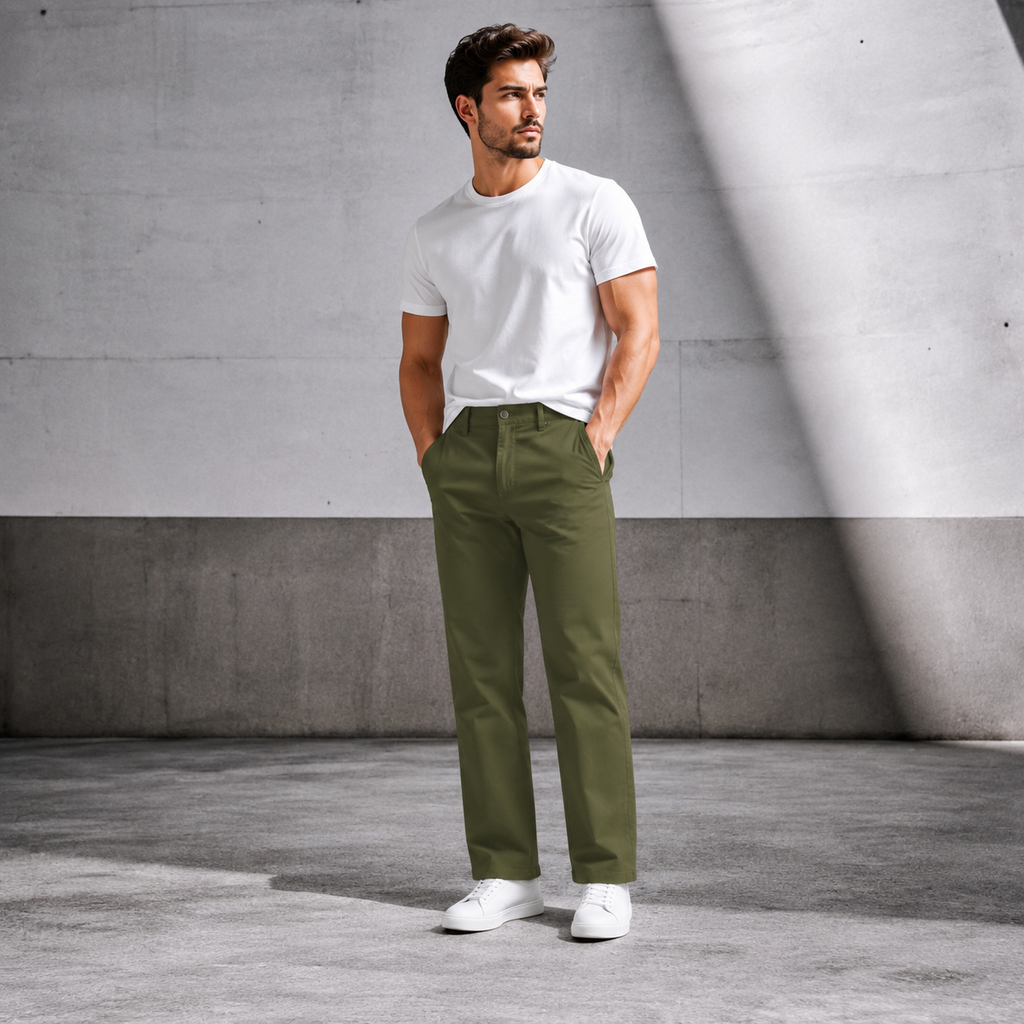 Premium Cotton Zen Pants with Self Dotted Print