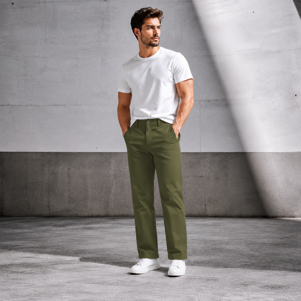 Premium Cotton Zen Pants with Self Dotted Print