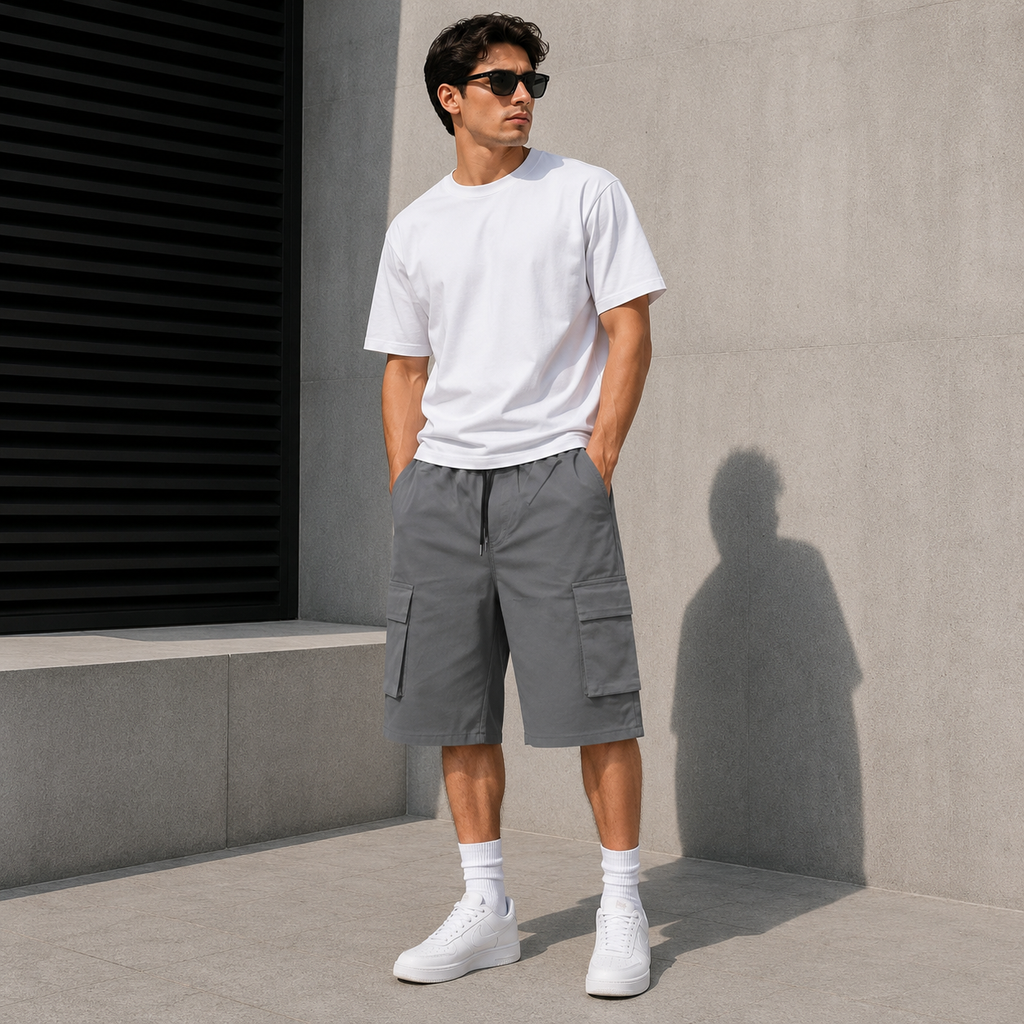 Men's Premium Cotton Three Quarter Shorts | Relaxed Fit