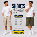 Men's Premium Cotton Three Quarter Shorts – Pack of 2