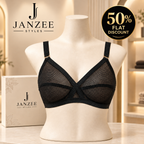 Full Net Transparent Bra – Lightweight Sheer Comfort | Pack of 5